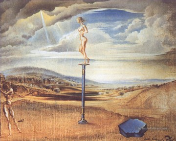  self - Fountain of Milk Spreading Itself Uselessly on Three Shoes Salvador Dali